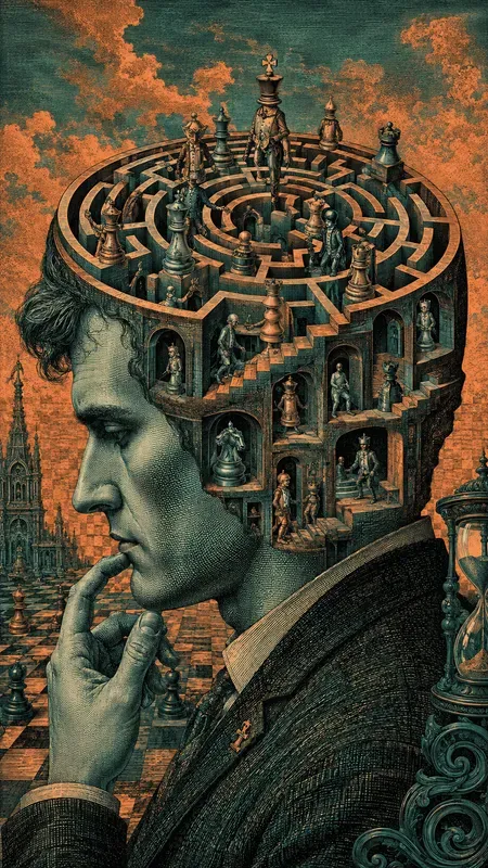 Surreal Engraved Minds In Contrast
