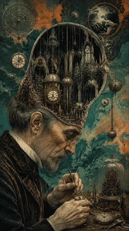 Surreal Engraved Minds In Contrast