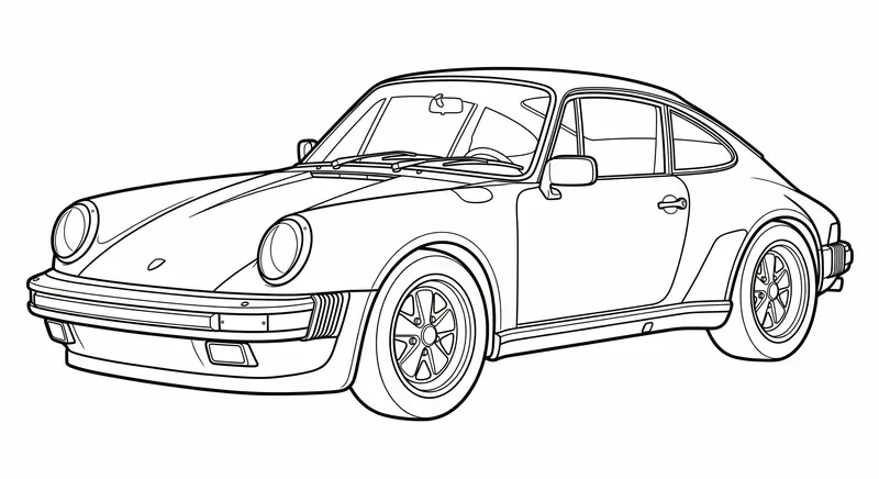 Professional Car Coloring Page Creators