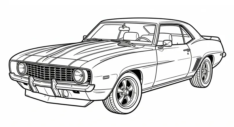 Professional Car Coloring Page Creators
