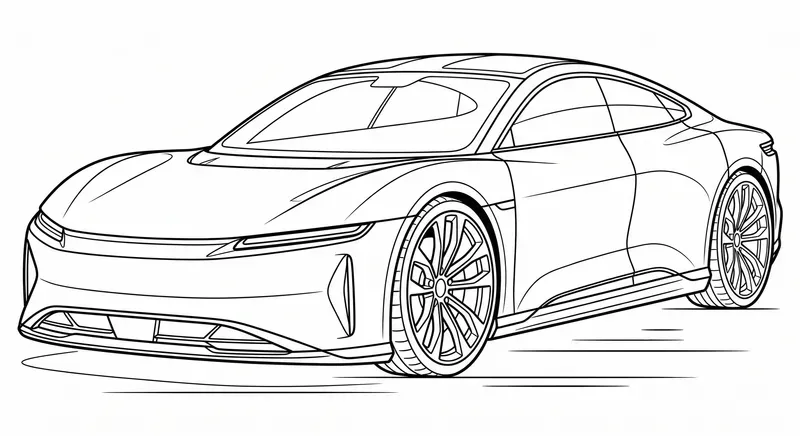 Professional Car Coloring Page Creators