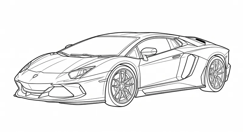 Professional Car Coloring Page Creators