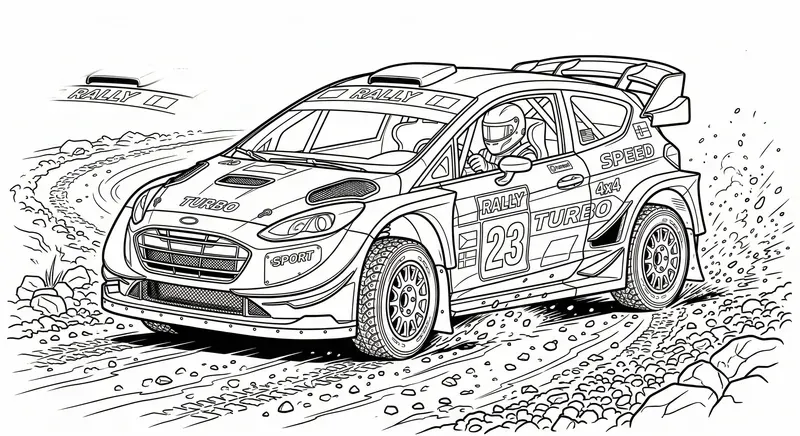Professional Car Coloring Page Creators
