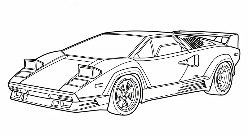 Professional Car Coloring Page Creators