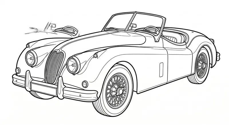 Professional Car Coloring Page Creators