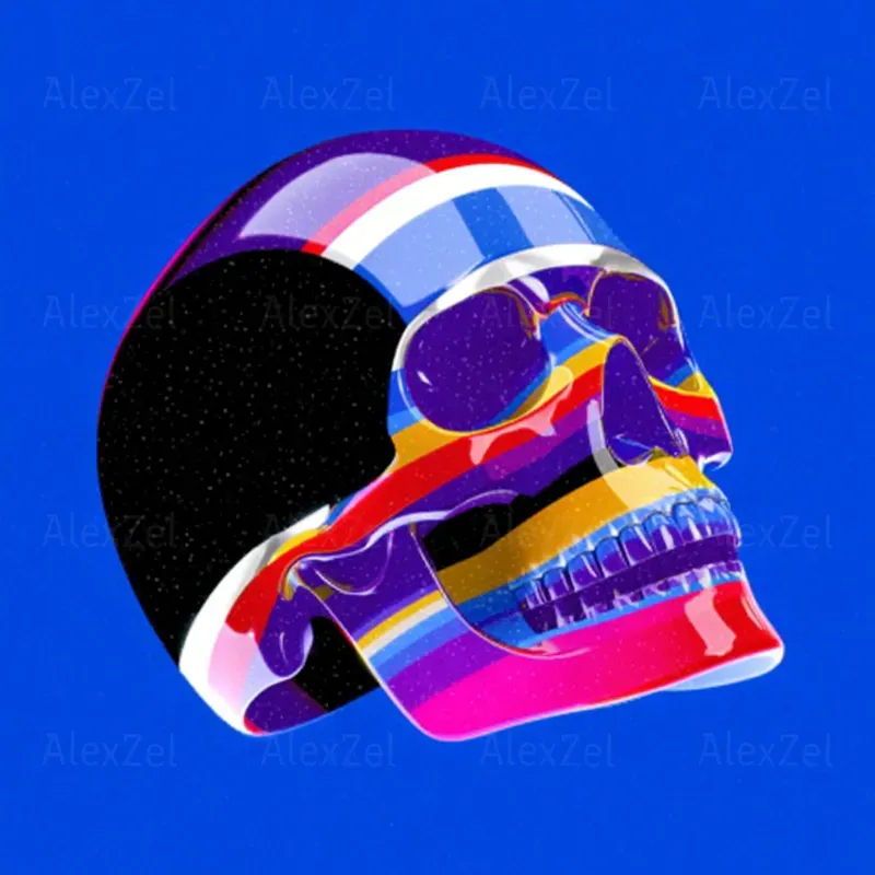 Surreal Pop Art Vibrant Abstract Objects