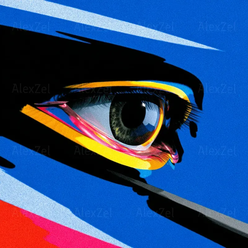 Surreal Pop Art Vibrant Abstract Objects