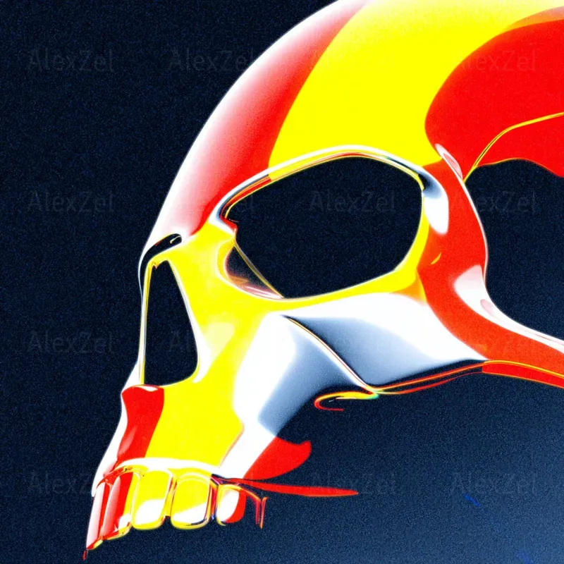 Surreal Pop Art Vibrant Abstract Objects