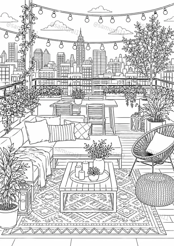 Premium Adult Coloring Page Generator