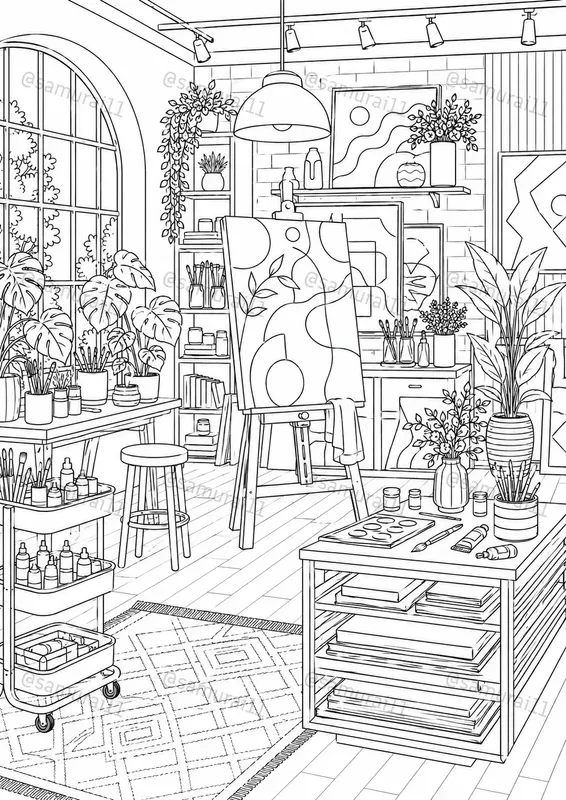 Premium Adult Coloring Page Generator