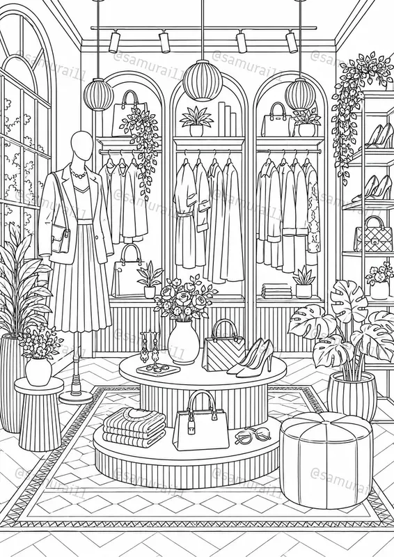 Premium Adult Coloring Page Generator