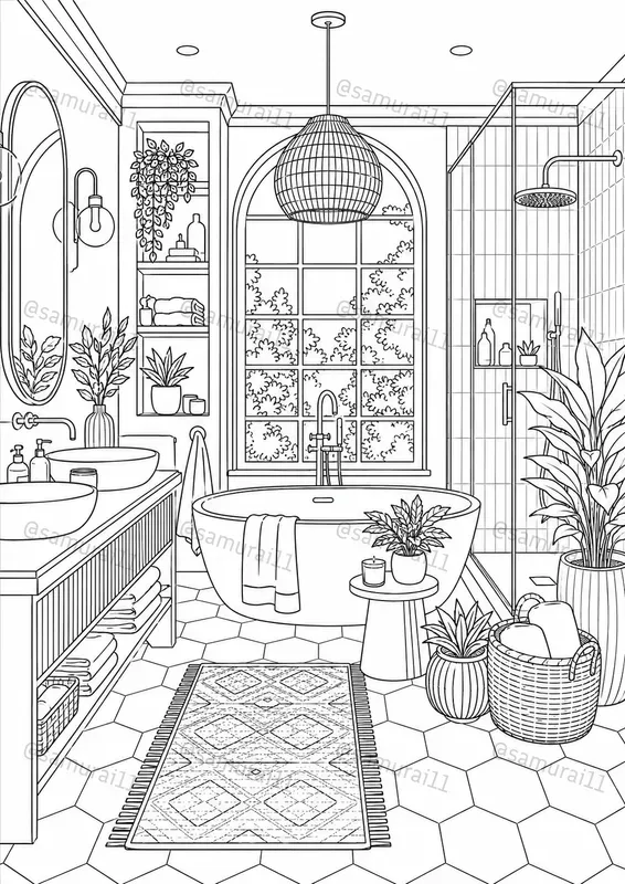 Premium Adult Coloring Page Generator