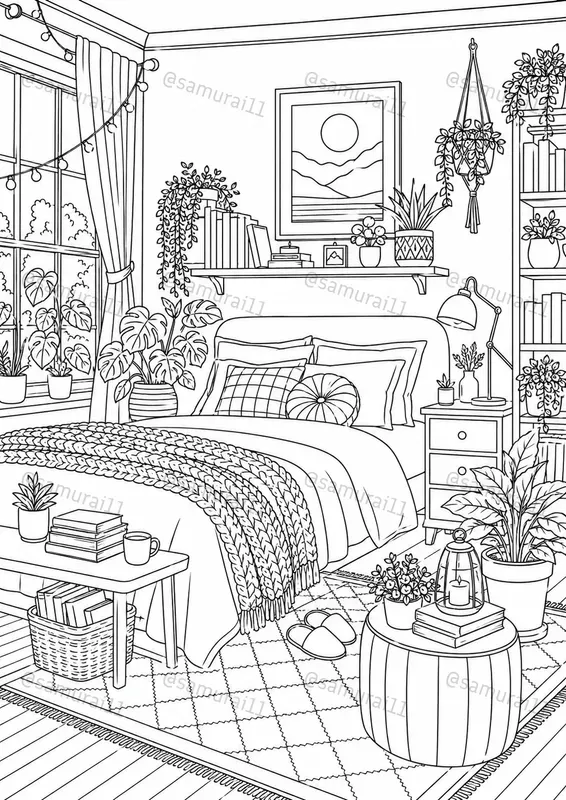 Premium Adult Coloring Page Generator