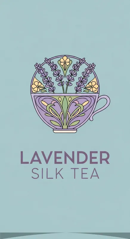 Customizable Floral Tea Logos