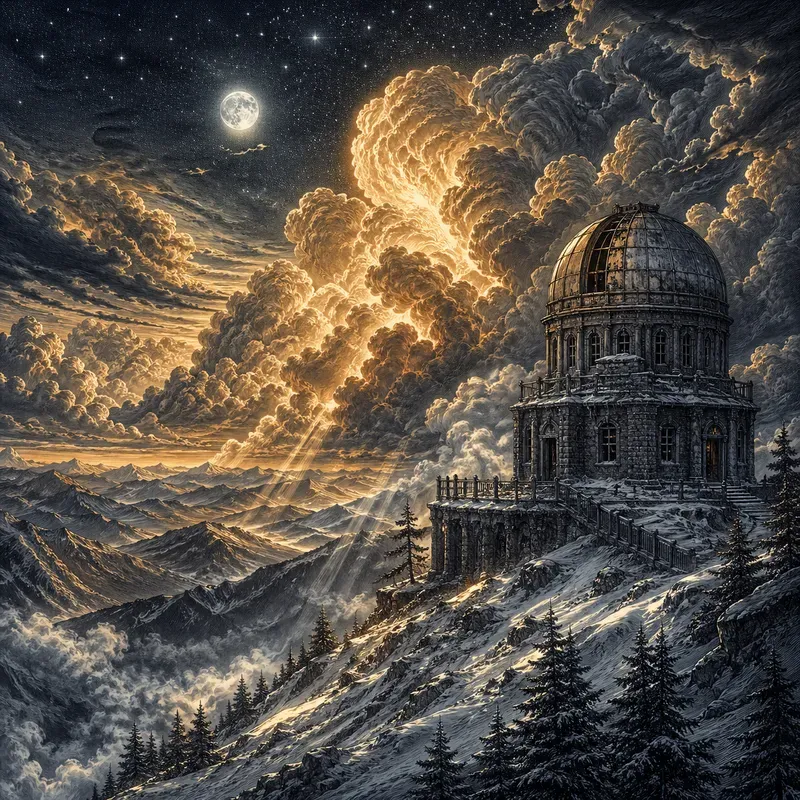 Dreamlike Celestial Mountain Landscapes