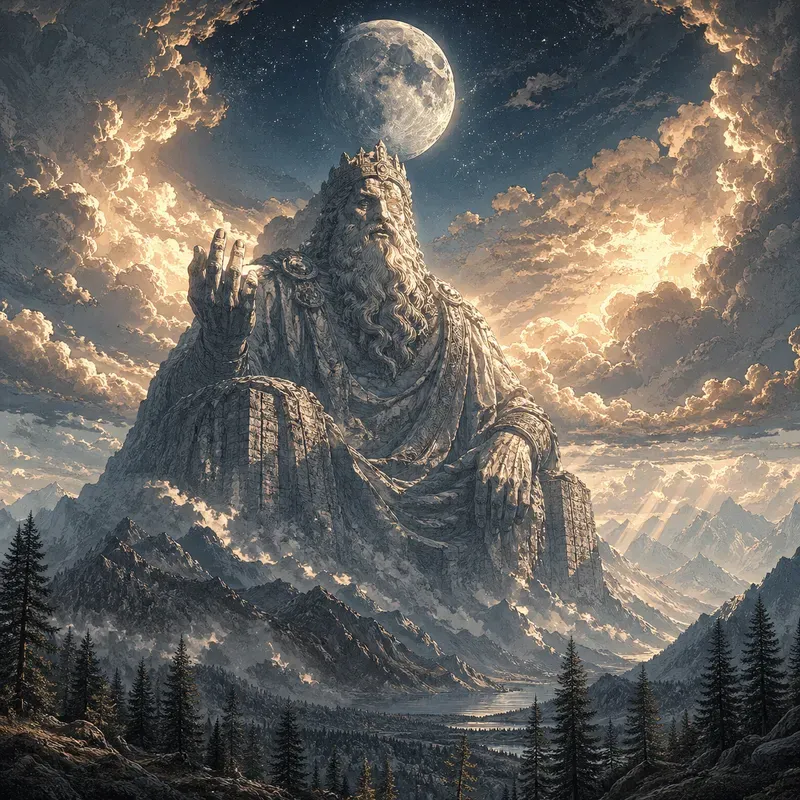 Dreamlike Celestial Mountain Landscapes