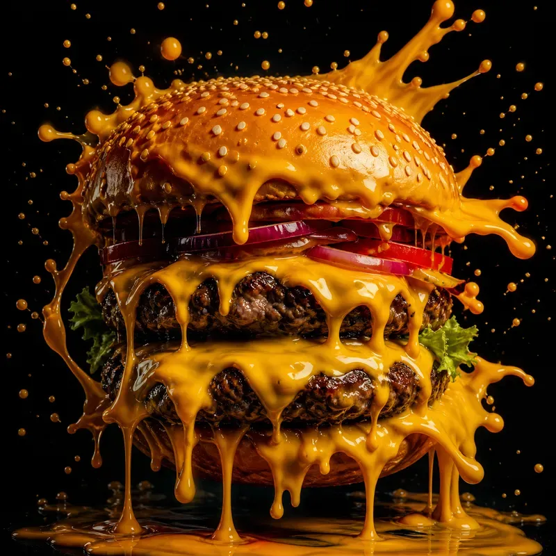 Dripping Dark Food Art