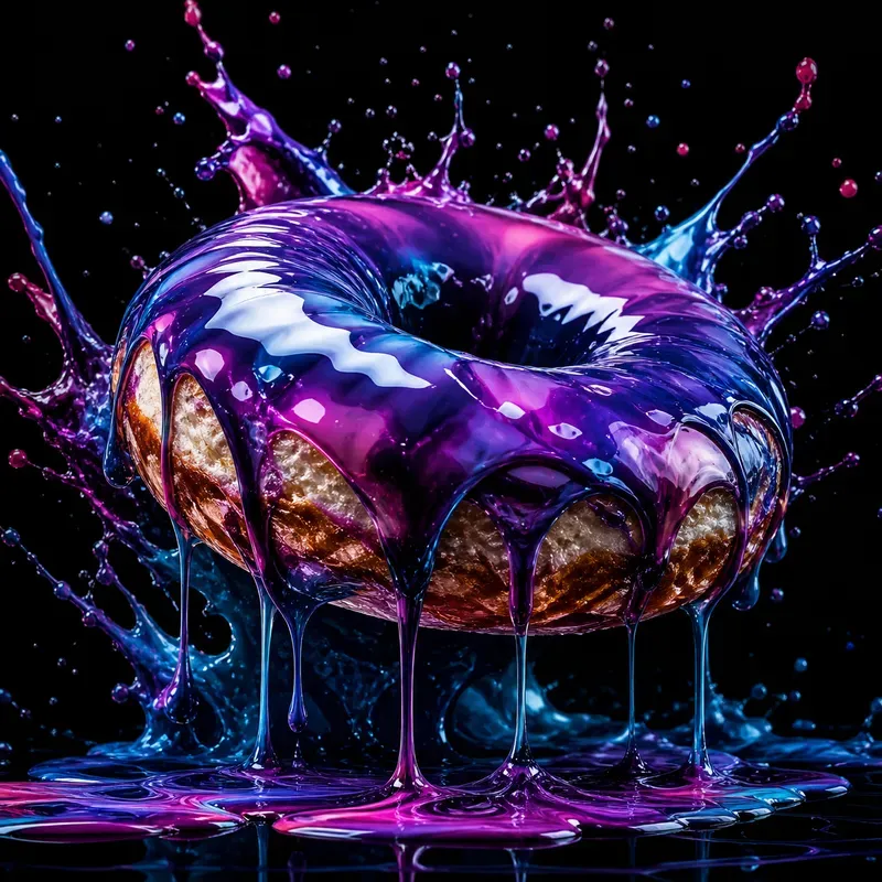 Dripping Dark Food Art