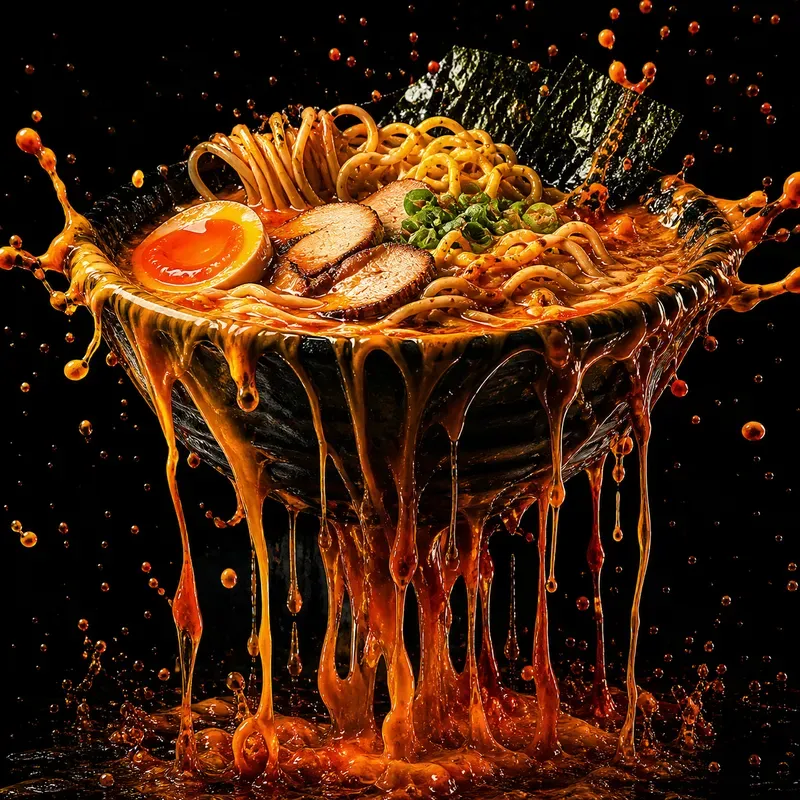 Dripping Dark Food Art