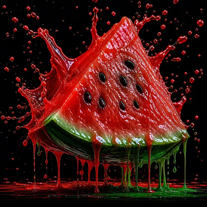 Dripping Dark Food Art