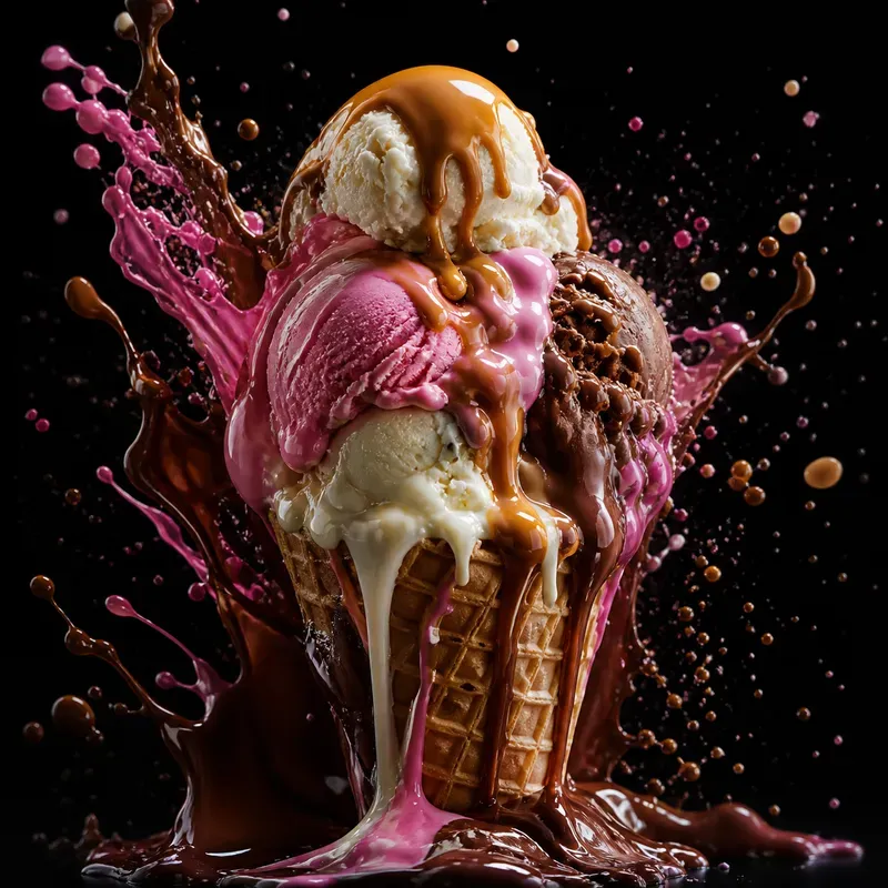 Dripping Dark Food Art
