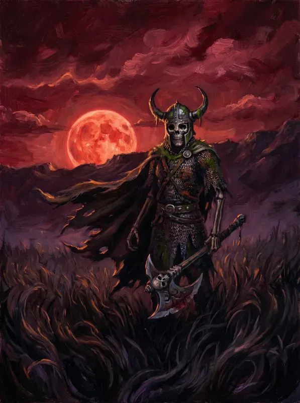 Dark Fantasy Scarlet Oil Paintings