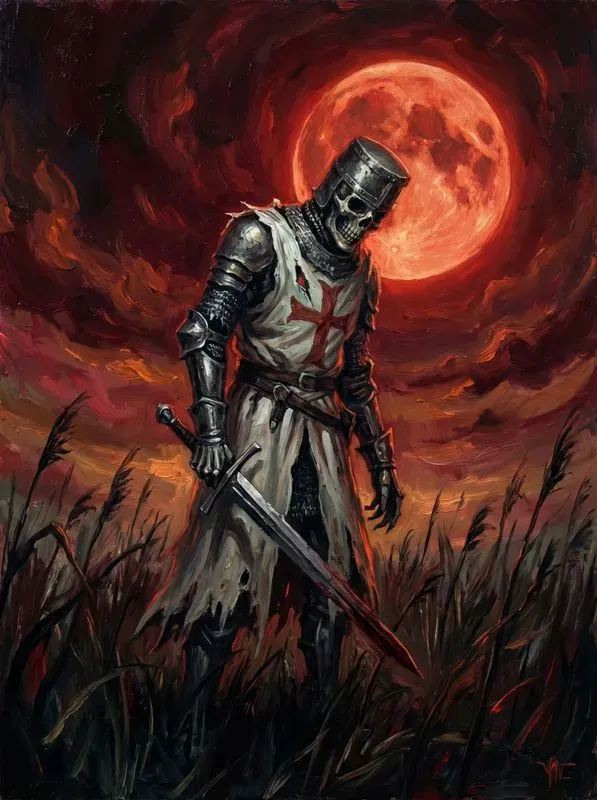 Dark Fantasy Scarlet Oil Paintings