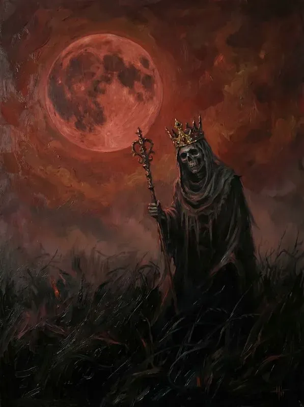 Dark Fantasy Scarlet Oil Paintings
