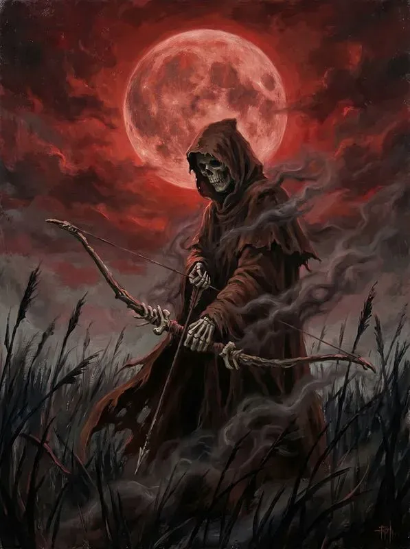 Dark Fantasy Scarlet Oil Paintings