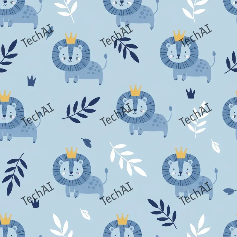 Whimsical Blue Kingdom Nursery Prints