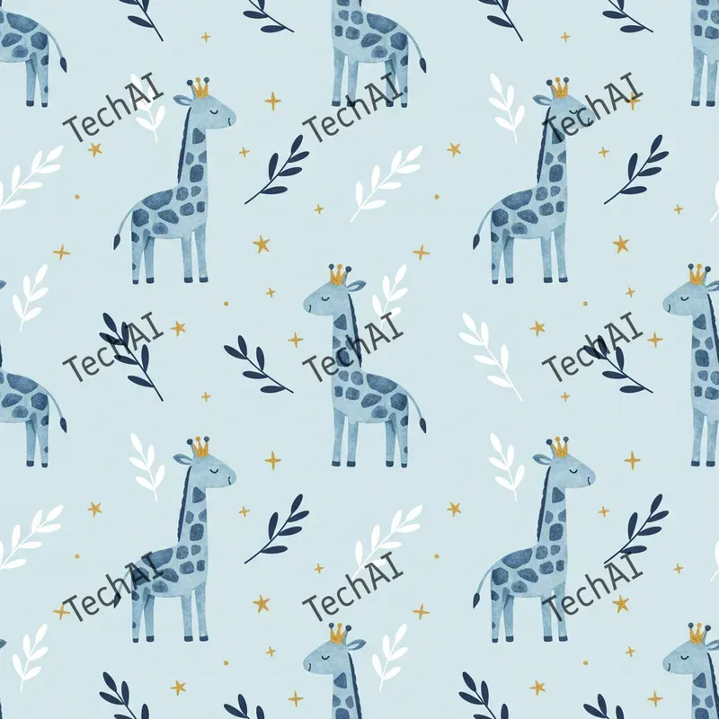 Whimsical Blue Kingdom Nursery Prints