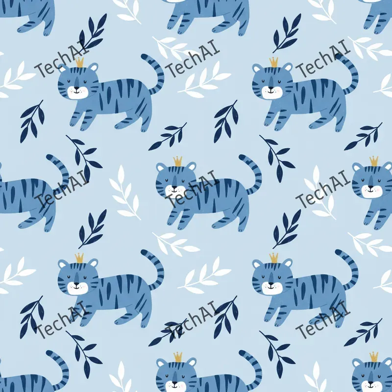 Whimsical Blue Kingdom Nursery Prints