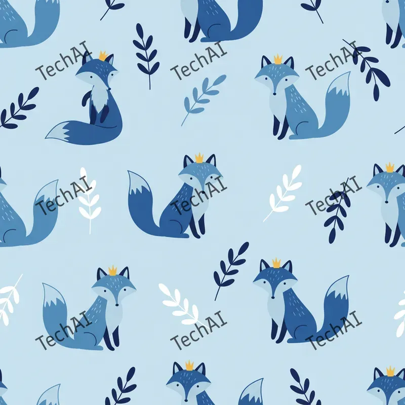 Whimsical Blue Kingdom Nursery Prints