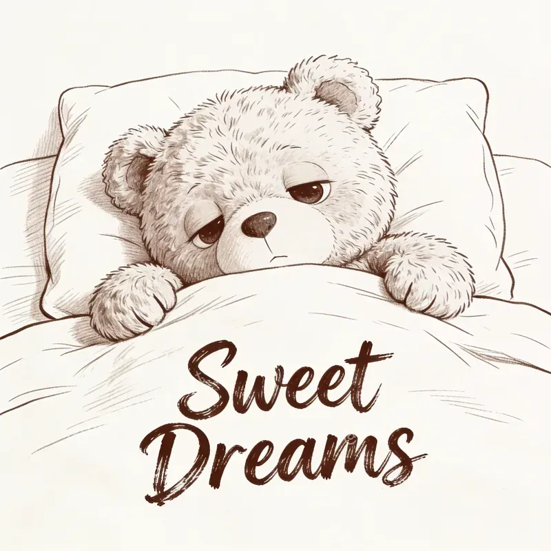 Cute Bear Sketch Printables
