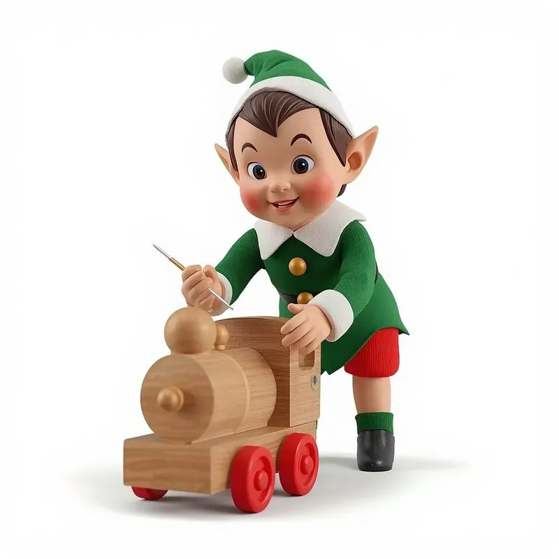 Vintage 3D Christmas Mascots