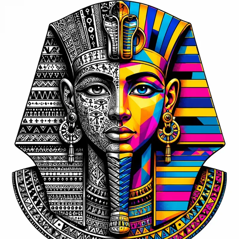 Tribal Pop Split Portraits