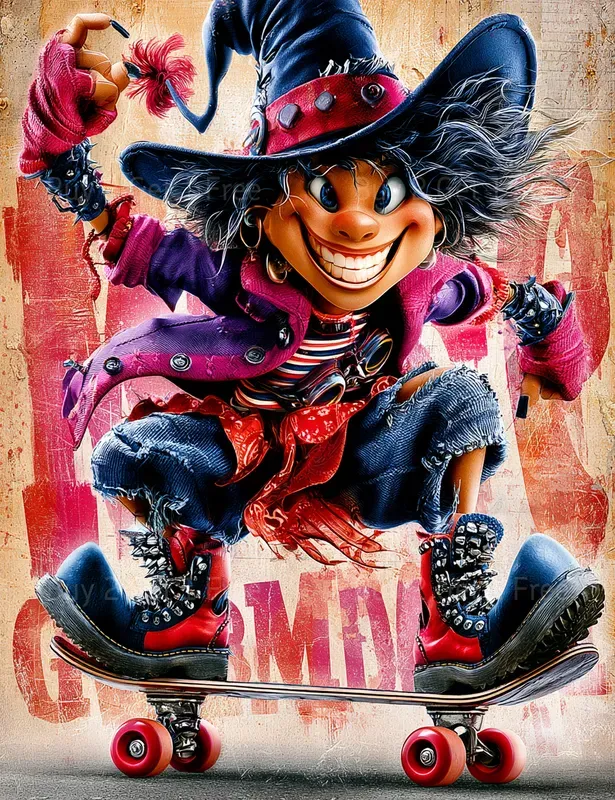 Retro Punk Halloween Junk Journals