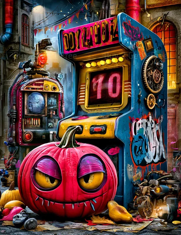 Retro Punk Halloween Junk Journals