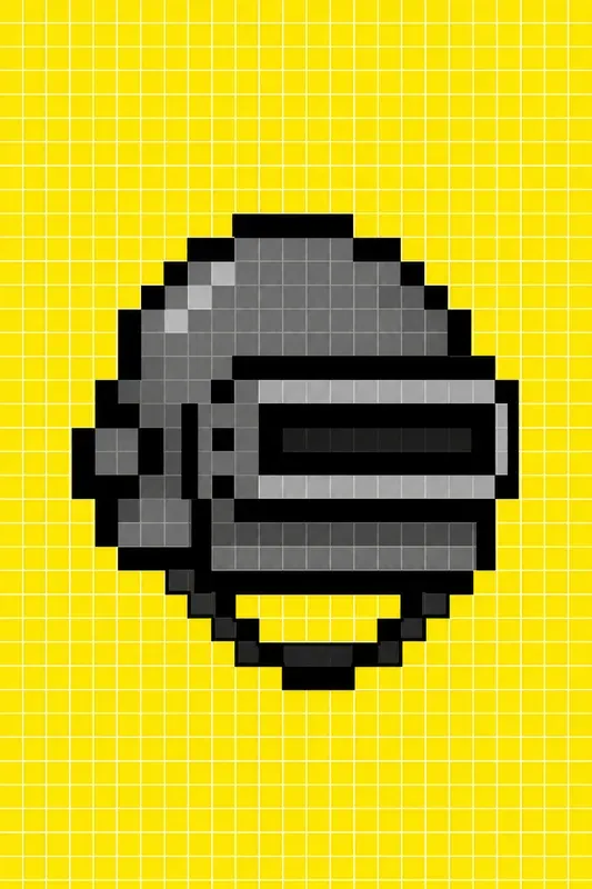 Pixel Grid Icon Posters