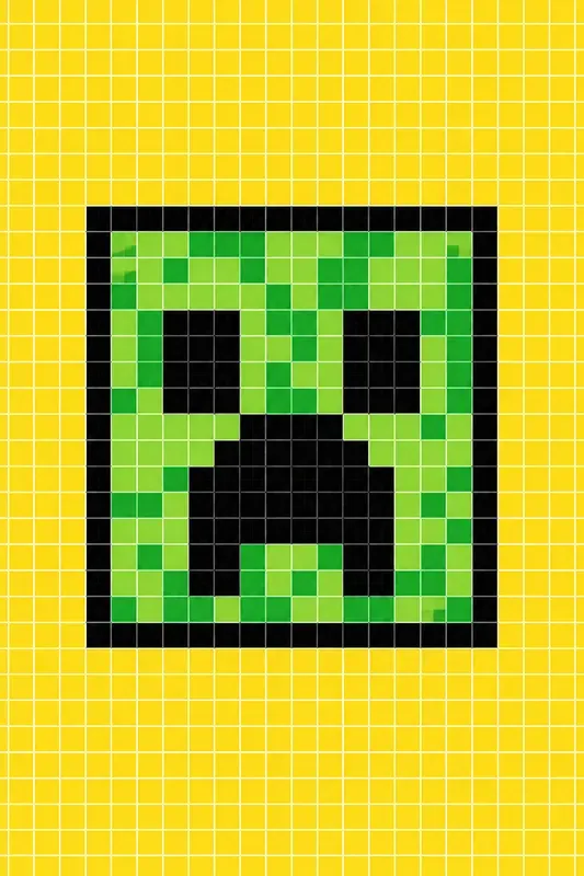 Pixel Grid Icon Posters