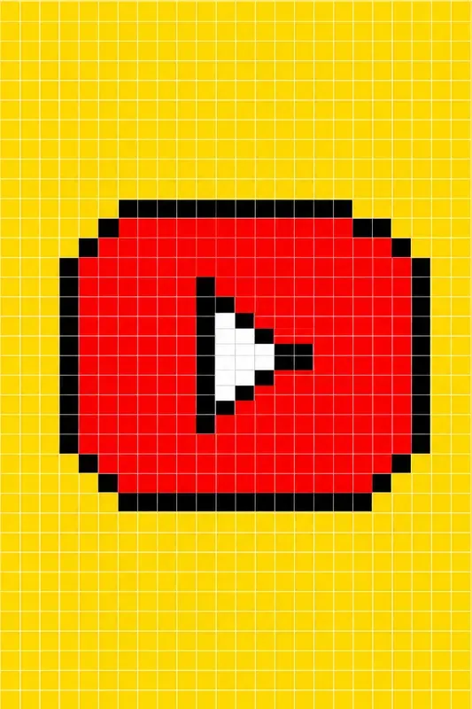 Pixel Grid Icon Posters