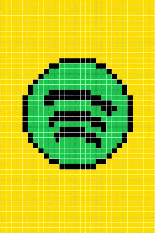 Pixel Grid Icon Posters