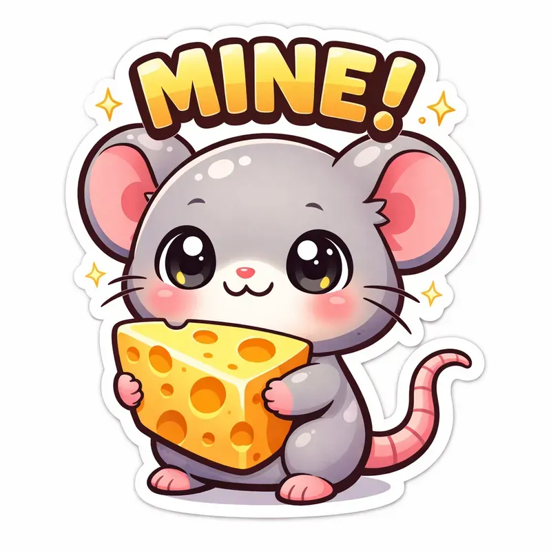 Cute Kawaii Chibi Animal Stickers Texts