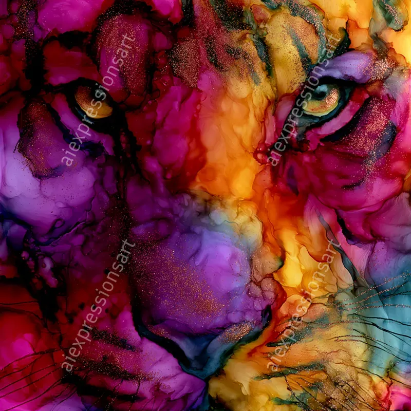 Elegant Fluid Alcohol Ink Art