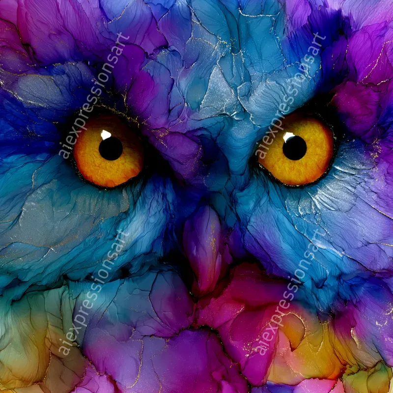 Elegant Fluid Alcohol Ink Art