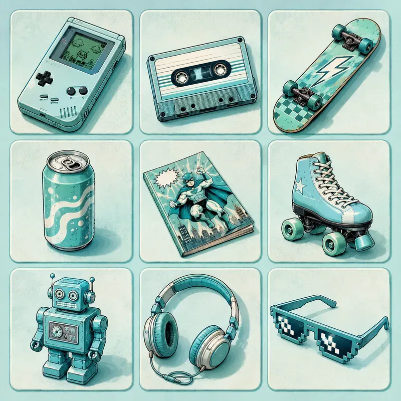 3x3 Aesthetic Object Grids