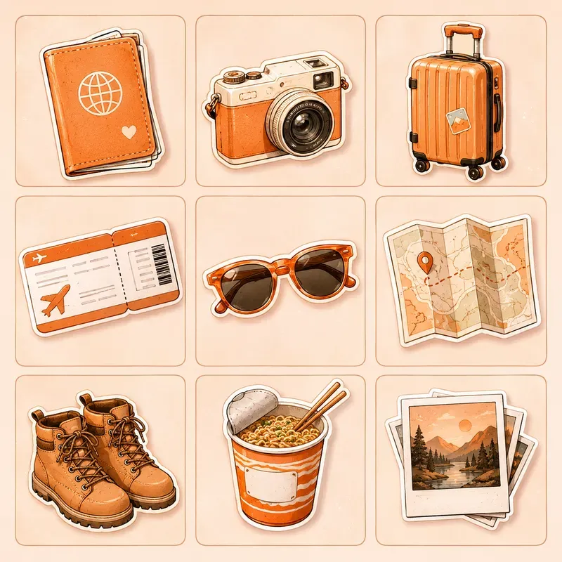 3x3 Aesthetic Object Grids