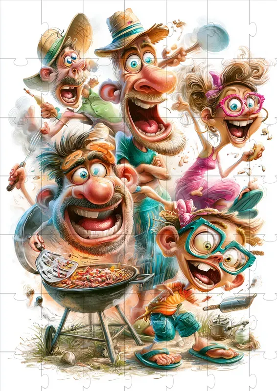 Chaotic Family Vacation Scenes