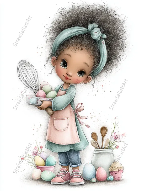 Festive Easter Kids Tshirt Clipart Prints