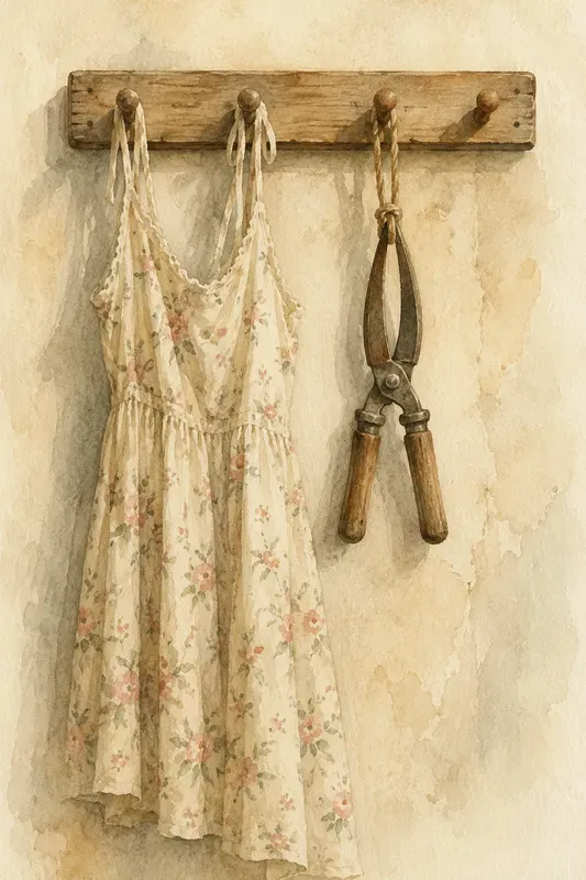 Minimalist Watercolor Peg Rack Art